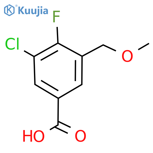 3-Chloro-4-fluoro-5-(methoxymethyl)benzoic acid structure