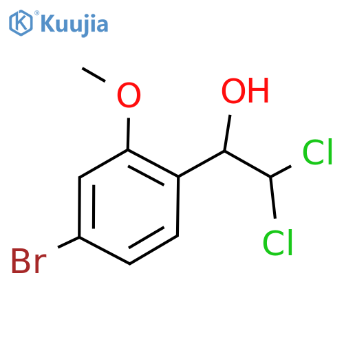 1-(4-Bromo-2-methoxyphenyl)-2,2-dichloroethanol structure