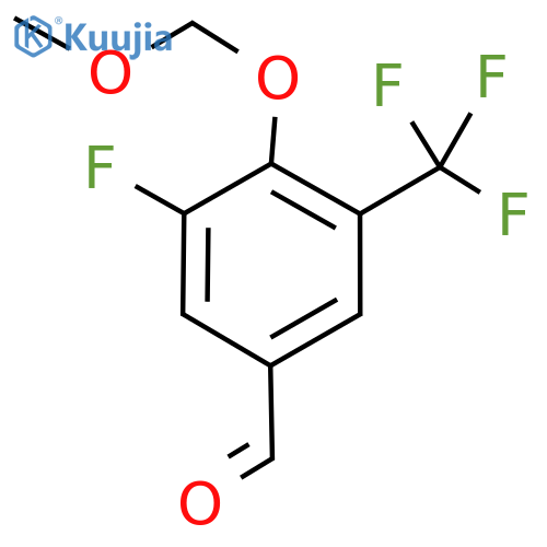 3-Fluoro-4-(methoxymethoxy)-5-(trifluoromethyl)benzaldehyde structure