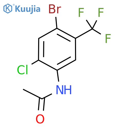 N-(4-bromo-2-chloro-5-(trifluoromethyl)phenyl)acetamide structure