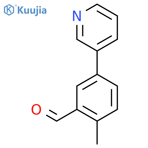 2-Methyl-5-(pyridin-3-yl)benzaldehyde structure