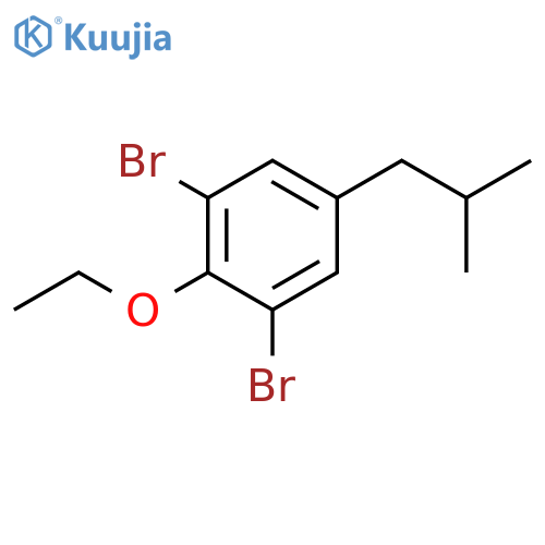 1,3-Dibromo-2-ethoxy-5-isobutylbenzene structure