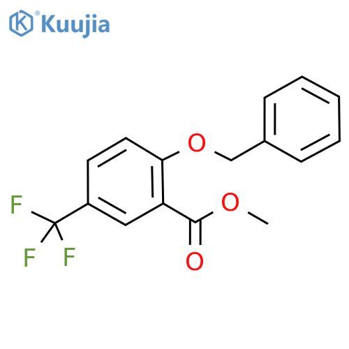 Methyl 2-(benzyloxy)-5-(trifluoromethyl)benzoate structure
