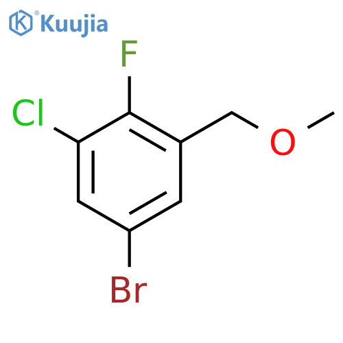 5-bromo-1-chloro-2-fluoro-3-(methoxymethyl)benzene structure