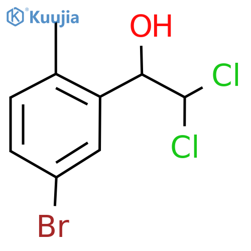 1-(5-Bromo-2-methylphenyl)-2,2-dichloroethanol structure