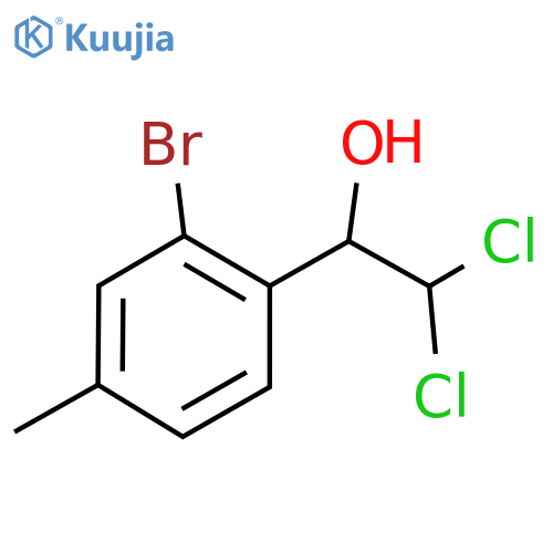 1-(2-Bromo-4-methylphenyl)-2,2-dichloroethanol structure