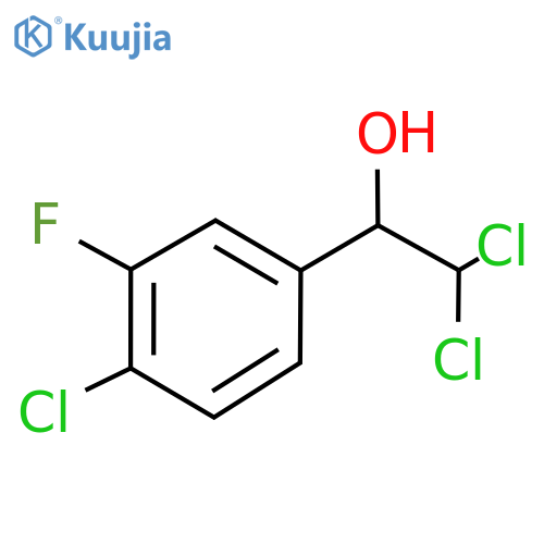 2,2-Dichloro-1-(4-chloro-3-fluorophenyl)ethanol structure