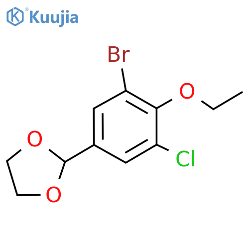2-(3-Bromo-5-chloro-4-ethoxyphenyl)-1,3-dioxolane structure