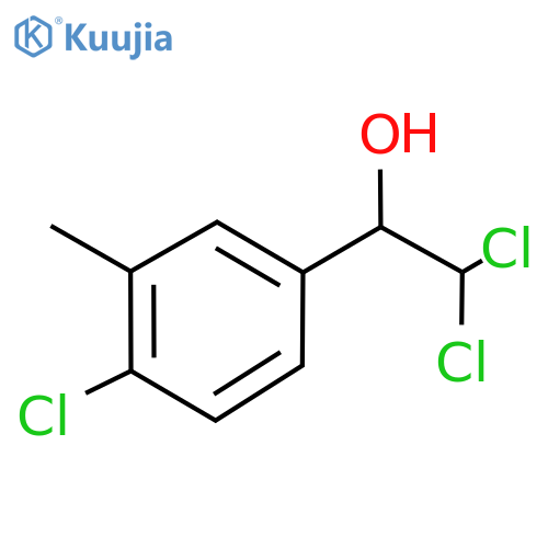 2,2-Dichloro-1-(4-chloro-3-methylphenyl)ethanol structure