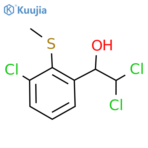 2,2-Dichloro-1-(3-chloro-2-(methylthio)phenyl)ethanol structure
