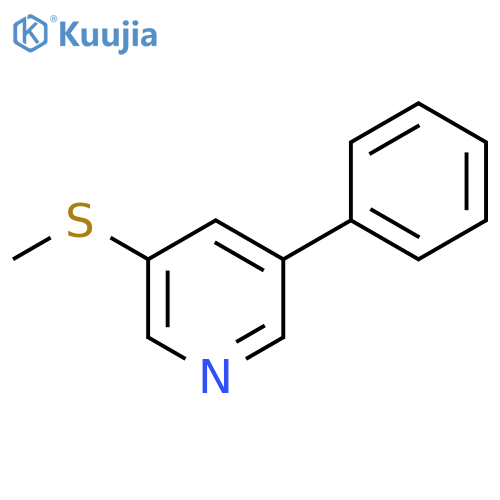 3-(Methylthio)-5-phenylpyridine structure