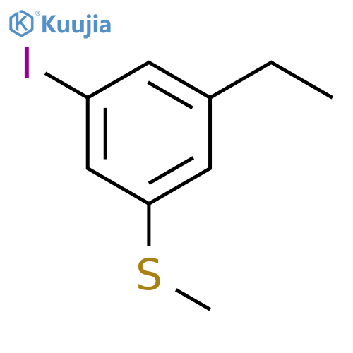 (3-Ethyl-5-iodophenyl)(methyl)sulfane structure