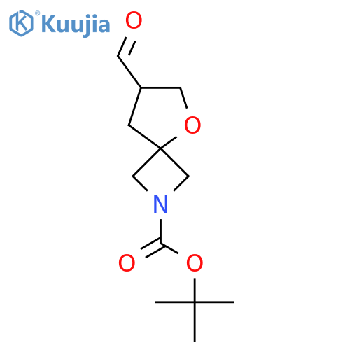Tert-butyl 7-formyl-5-oxa-2-azaspiro[3.4]octane-2-carboxylate structure