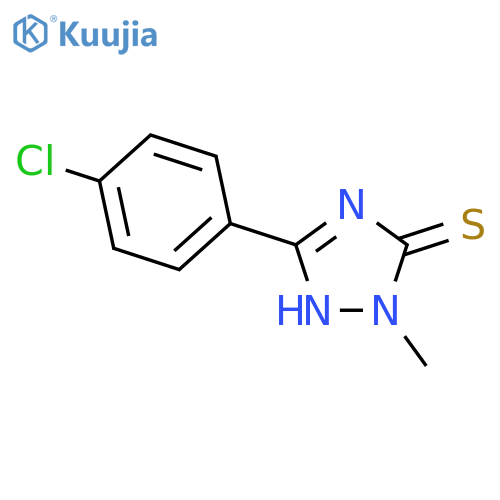 3H-1,2,4-Triazole-3-thione,5-(4-chlorophenyl)-1,2-dihydro-2-methyl- structure