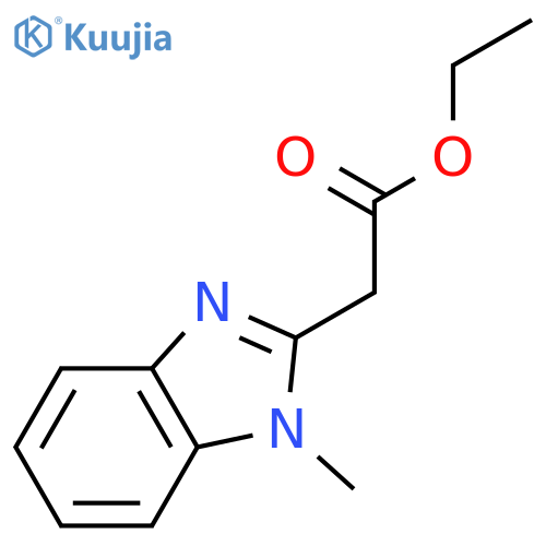 (1-Methyl-1H-benzoimidazol-2-yl)acetic acid ethyl ester structure