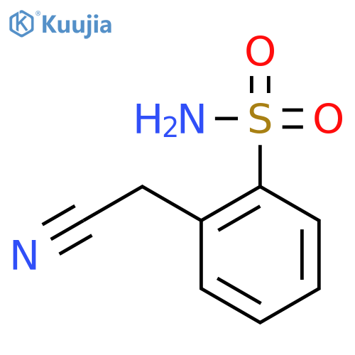 2-(cyanomethyl)benzene-1-sulfonamide structure