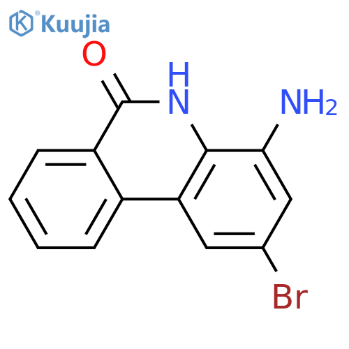 6(5H)-Phenanthridinone,4-amino-2-bromo- structure