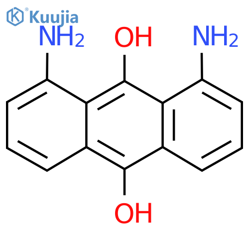 1,8-Diaminoanthracene-9,10-diol structure