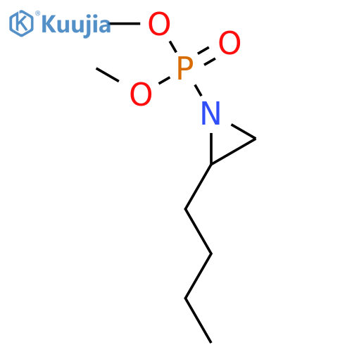 Phosphonic acid,(2-butyl-1-aziridinyl)-, dimethyl ester (8CI) structure