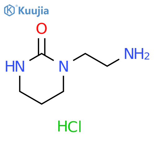 2(1H)-Pyrimidinone, 1-(2-aminoethyl)tetrahydro-, hydrochloride (1:2) structure