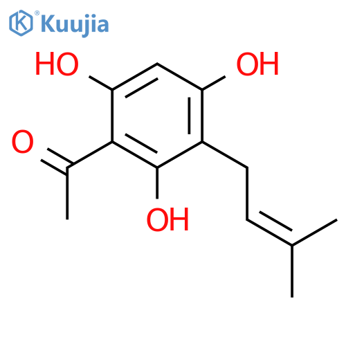 Ethanone, 1-[2,4,6-trihydroxy-3-(3-methyl-2-butenyl)phenyl]- structure