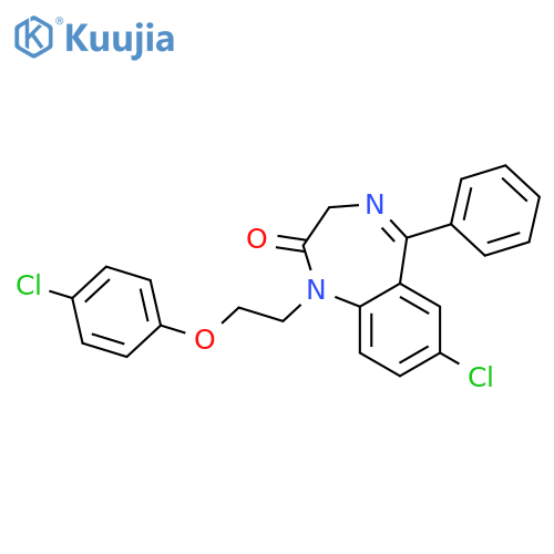 2H-1,4-Benzodiazepin-2-one,7-chloro-1-[2-(4-chlorophenoxy)ethyl]-1,3-dihydro-5-phenyl- structure