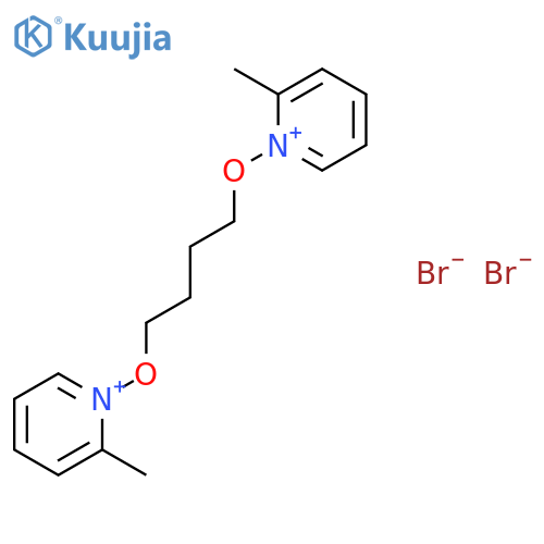 PYRIDINIUM, 1,1'-[1,4-BUTANEDIYLBIS(OXY)]BIS[2-METHYL-, DIBROMIDE structure