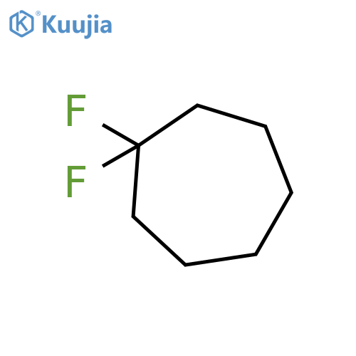 Cycloheptane, 1,1-difluoro- structure