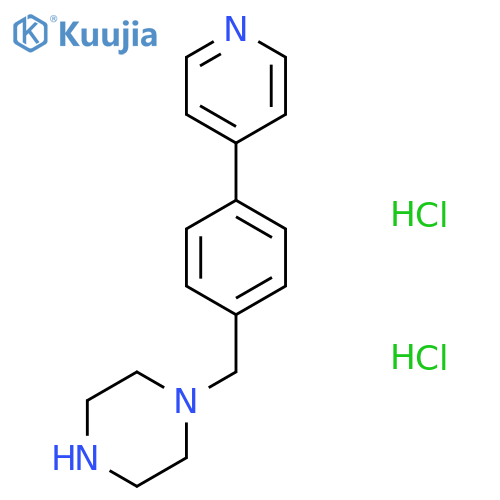 1-(4-Pyridin-4-yl-benzyl)-piperazine, dihydrochloride structure