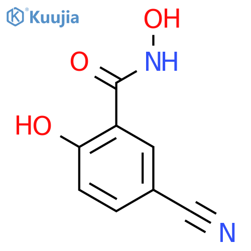 5-cyano-N,2-dihydroxybenzamide structure