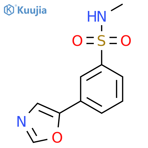 N-Methyl-3-oxazol-5-yl-benzenesulfonamide structure
