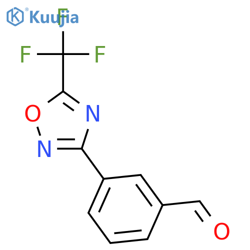 Benzaldehyde, 3-[5-(trifluoromethyl)-1,2,4-oxadiazol-3-yl]- structure