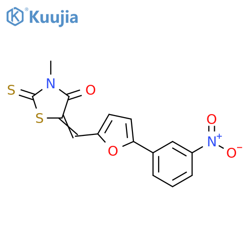 4-Thiazolidinone,3-methyl-5-[[5-(3-nitrophenyl)-2-furanyl]methylene]-2-thioxo- structure