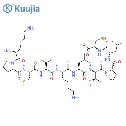 L-Cysteine,L-lysyl-L-prolyl-L-cysteinyl-L-valyl-L-lysyl-L-leucyl-L-threonyl-L-prolyl-L-leucyl- structure