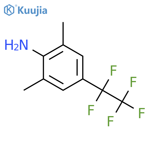 Benzenamine, 2,6-dimethyl-4-(pentafluoroethyl)- structure