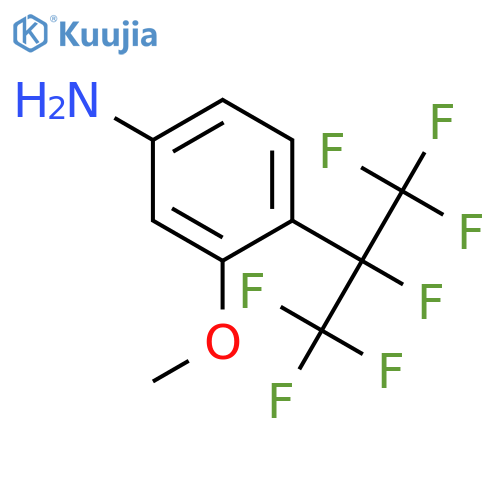 3-Methoxy-4-(1,2,2,2-tetrafluoro-1-trifluoromethyl-ethyl)-phenylamine structure