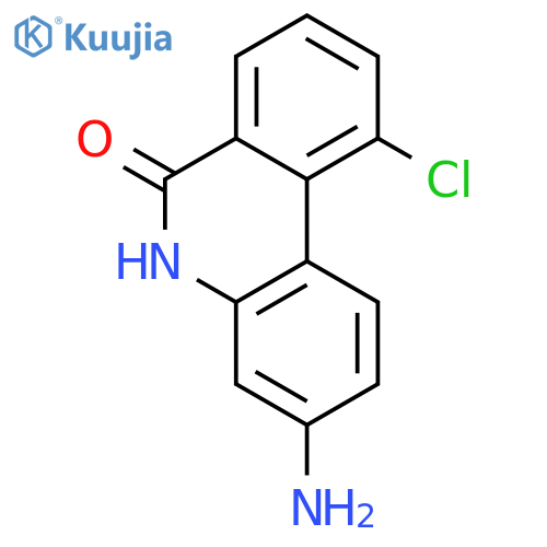 6(5H)-Phenanthridinone,3-amino-10-chloro- structure