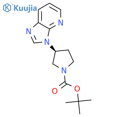 (S)-tert-Butyl 3-(3H-imidazo[4,5-b]pyridin-3-yl)pyrrolidine-1-carboxylate structure