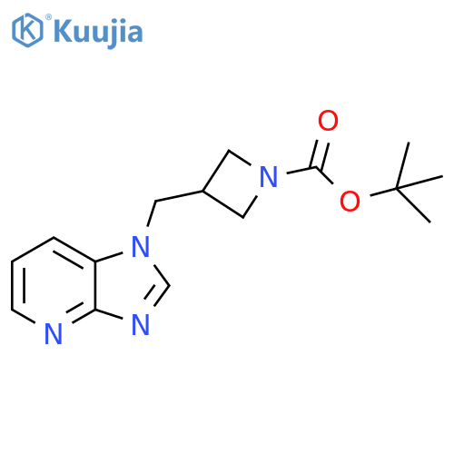 1-Azetidinecarboxylic acid, 3-(1H-imidazo[4,5-b]pyridin-1-ylmethyl)-,1,1-dimethylethyl ester structure