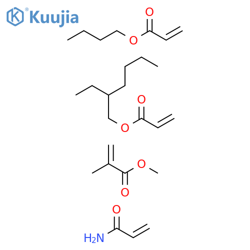 2-Propenoicacid,2-methyl-,methylester,polymerwithbutyl2-propenoate,2-ethylhexyl2-propenoateand2-propenamide structure