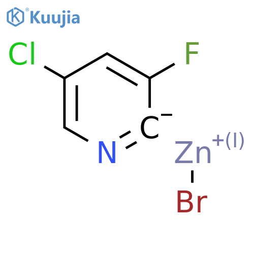 5-Chloro-3-fluoro-2-pyridylzinc bromide structure
