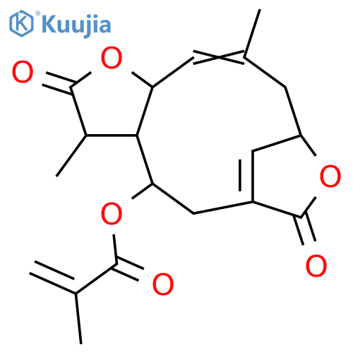 8-Hydroxy-1(10),4,11(13)-germacratriene-12,6:14,2-diolide; (2α,4E,6α,8α)-form, 11α,13-Dihydro, 8-O-(2-methyl-2-propenoyl) structure