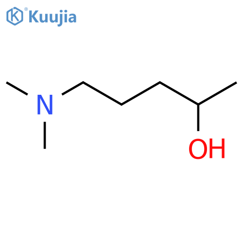 5-(dimethylamino)pentan-2-ol structure