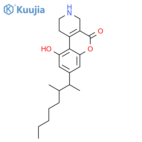 5H-[1]Benzopyrano[3,4-c]pyridin-5-one,8-(1,2-dimethylheptyl)-1,2,3,4-tetrahydro-10-hydroxy- structure