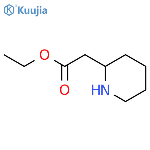 Ethyl 2-(piperidin-2-yl)acetate structure