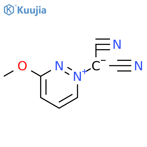 Pyridazinium, 3-methoxy-, 1-(dicyanomethylide) structure