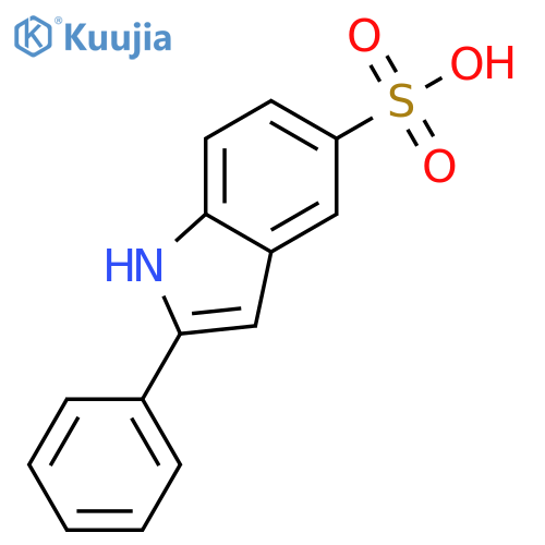 1H-Indole-5-sulfonicacid, 2-phenyl- structure