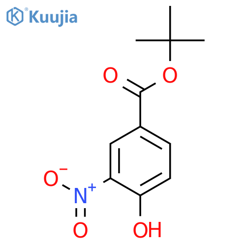 Benzoic acid, 4-hydroxy-3-nitro-, 1,1-dimethylethyl ester structure