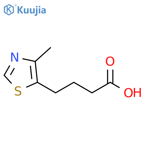 4-(4-methyl-1,3-thiazol-5-yl)butanoic acid structure