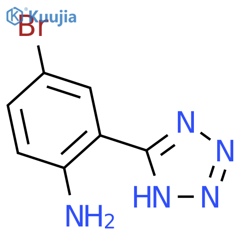 4-bromo-2-(1H-tetrazol-5-yl)aniline structure